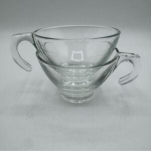 Pair of Vintage Sunbeam Glass Coffee Cups